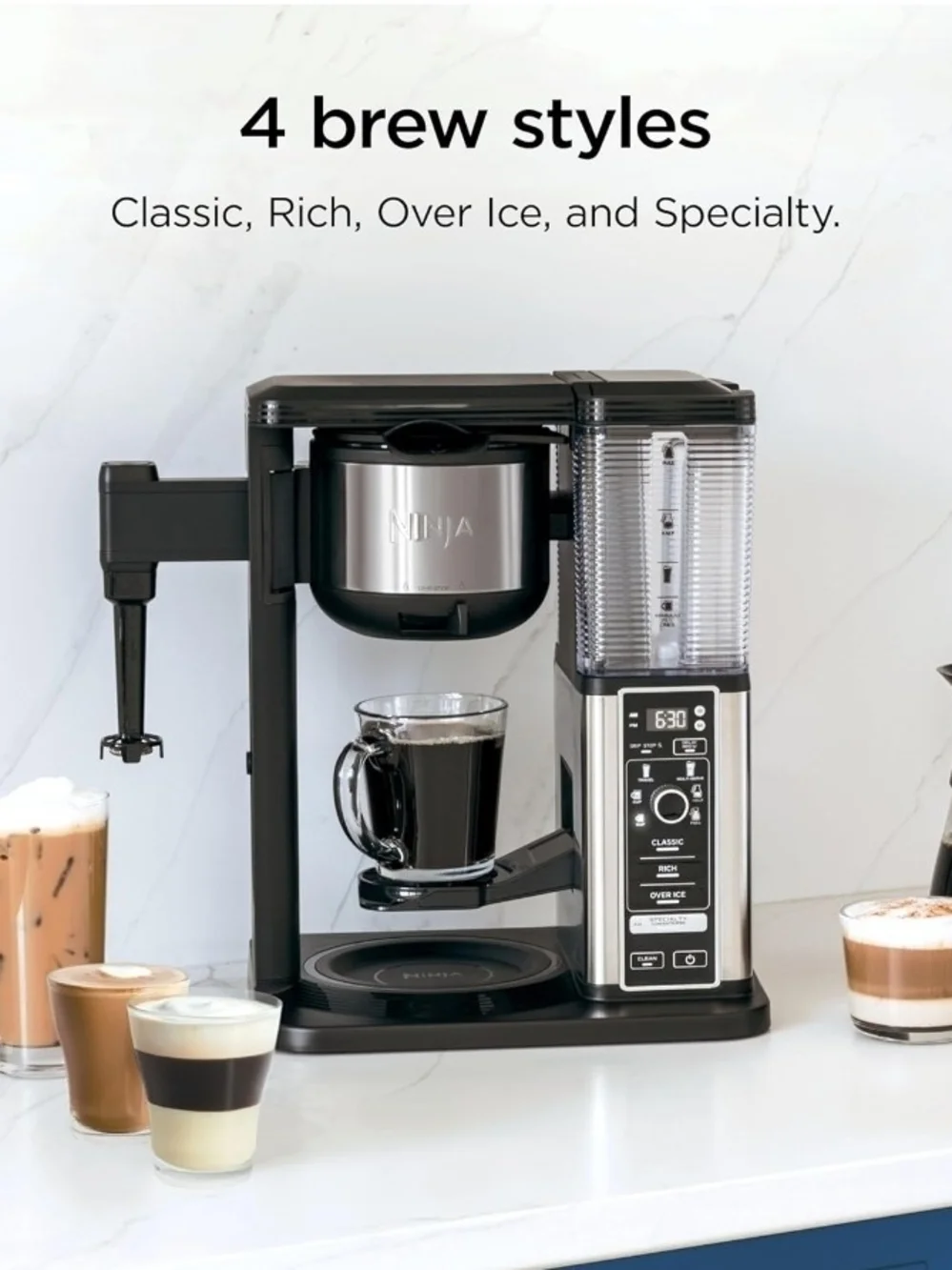 Ninja Programmable Coffee Maker in Stainless Steel and Black